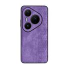 For Huawei Pura 80 Pro 5G AZNS 3D Embossed Skin Feel Phone Case(Purple) - 2