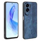 For Honor X50i AZNS 3D Embossed Skin Feel Phone Case(Sapphire Blue) - 1