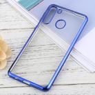 For Samsung Galaxy A21 Ultra-thin Plating TPU Protective Soft Case(Blue) - 1