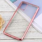 For Samsung Galaxy A51 Ultra-thin Plating TPU Protective Soft Case(Rose Gold) - 1