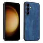 For Samsung Galaxy S23 FE 5G AZNS 3D Embossed Skin Feel Phone Case(Sapphire Blue) - 1