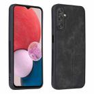 For Samsung Galaxy A25 5G AZNS 3D Embossed Skin Feel Phone Case(Black) - 1