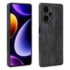 For Xiaomi Redmi Note 12 Turbo / Poco F5 AZNS 3D Embossed Skin Feel Phone Case(Black) - 1