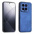 For Xiaomi 14 AZNS 3D Embossed Skin Feel Phone Case(Sapphire Blue) - 1