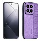 For Xiaomi 14 AZNS 3D Embossed Skin Feel Phone Case(Purple) - 1