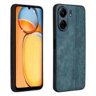 For Xiaomi Poco C65/Redmi 13C AZNS 3D Embossed Skin Feel Phone Case(Dark Green) - 1