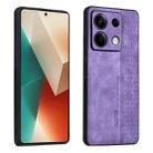 For Xiaomi Redmi Note 13 Pro 5G AZNS 3D Embossed Skin Feel Phone Case(Purple) - 1