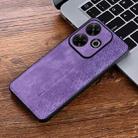 For Xiaomi Redmi 13 4G Global AZNS 3D Embossed Skin Feel Phone Case(Purple) - 2
