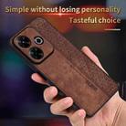 For Xiaomi Redmi 13 4G Global AZNS 3D Embossed Skin Feel Phone Case(Brown) - 3