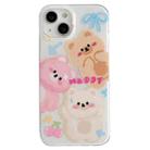 For iPhone 14 Pro Max IMD Cute Animal Pattern Phone Case(Bear) - 1