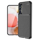 For Samsung Galaxy S23 FE 5G Carbon Fiber Texture Shockproof TPU Phone Case(Black) - 1