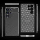 For Samsung Galaxy S24 Ultra 5G Carbon Fiber Texture Shockproof TPU Phone Case(Black) - 3