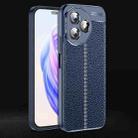 For Honor X50i+ Litchi Texture Shockproof TPU Phone Case(Blue) - 1