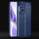 For Honor 200 Litchi Texture Shockproof TPU Phone Case(Blue) - 1