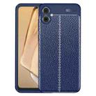 For Samsung Galaxy A05 Litchi Texture Shockproof TPU Phone Case(Blue) - 1