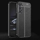 For Samsung Galaxy A15 Litchi Texture Shockproof TPU Phone Case(Black) - 1