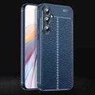 For Samsung Galaxy A35 Litchi Texture Shockproof TPU Phone Case(Blue) - 1