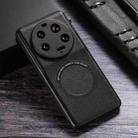 For Xiaomi 13 Ultra Cloth Texture PU MagSafe Magnetic Phone Case(Black) - 1