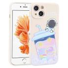 For iPhone 6 / 6s Milk Tea Astronaut Pattern Liquid Silicone Phone Case(Ivory White) - 1