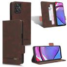 For Motorola Moto G Power 2023 / G Paly 2023 Magnetic Clasp Leather Phone Case(Brown) - 1