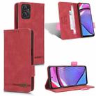 For Motorola Moto G Power 2023 / G Paly 2023 Magnetic Clasp Leather Phone Case(Red) - 1