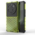 For Xiaomi 13 Ultra Shockproof Honeycomb PC + TPU Phone Case(Green) - 1