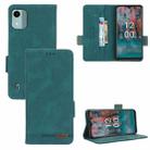 For Nokia C12 / C12 Pro / C12 Plus Magnetic Clasp Leather Phone Case(Green) - 1