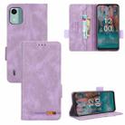 For Nokia C12 / C12 Pro / C12 Plus Magnetic Clasp Leather Phone Case(Purple) - 1