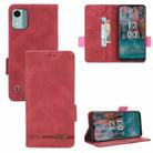 For Nokia C12 / C12 Pro / C12 Plus Magnetic Clasp Leather Phone Case(Red) - 1