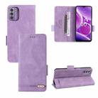For Nokia G42 Magnetic Clasp Leather Phone Case(Purple) - 1