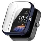 For Amazfit Bip 3 / Bip 3 Pro Universal Full Coverage TPU Electroplating Watch Protective Case(Midnight Blue) - 1