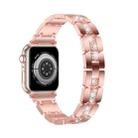 Diamond Metal Watch Band For Apple Watch Ultra 49mm(Pink) - 1