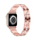 Diamond Metal Watch Band For Apple Watch SE 2022 40mm(Pink) - 1