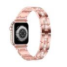 Diamond Metal Watch Band For Apple Watch 5 44mm(Pink) - 1