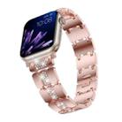 Diamond Metal Watch Band For Apple Watch Series 10 46mm(Pink) - 2