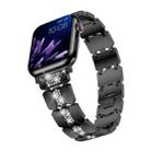 Diamond Metal Watch Band For Apple Watch Series 10 46mm(Black) - 2