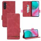 For Samsung Galaxy M54 5G Magnetic Clasp Leather Phone Case(Red) - 1