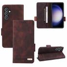 For Samsung Galaxy S23 FE 5G Magnetic Clasp Leather Phone Case(Brown) - 1