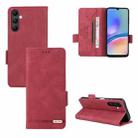 For Samsung Galaxy A05s Magnetic Clasp Leather Phone Case(Red) - 1