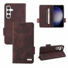 For Samsung Galaxy S24 5G Magnetic Clasp Leather Phone Case(Brown) - 1