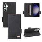 For Samsung Galaxy S24+ 5G Magnetic Clasp Leather Phone Case(Black) - 1