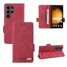 For Samsung Galaxy S24 Ultra 5G Magnetic Clasp Leather Phone Case(Red) - 1