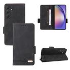 For Samsung Galaxy A55 5G Magnetic Clasp Leather Phone Case(Black) - 1