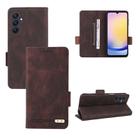 For Samsung Galaxy A25 5G Global Magnetic Clasp Leather Phone Case(Brown) - 1