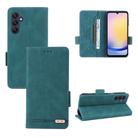 For Samsung Galaxy A25 5G Global Magnetic Clasp Leather Phone Case(Green) - 1