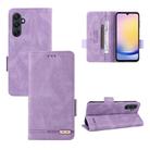 For Samsung Galaxy A25 5G Global Magnetic Clasp Leather Phone Case(Purple) - 1