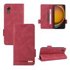For Samsung Galaxy Xcover 7 Magnetic Clasp Leather Phone Case(Red) - 1
