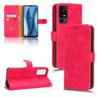 For TCL 40 XE 5G Skin Feel Magnetic Flip Leather Phone Case(Rose Red) - 1