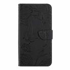 For OPPO A3 4G Global / 5G Global HT03 Skin Feel Butterfly Embossed Flip Leather Phone Case(Black) - 2