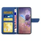 For OPPO Reno13 HT03 Skin Feel Butterfly Embossed Flip Leather Phone Case(Blue) - 3
